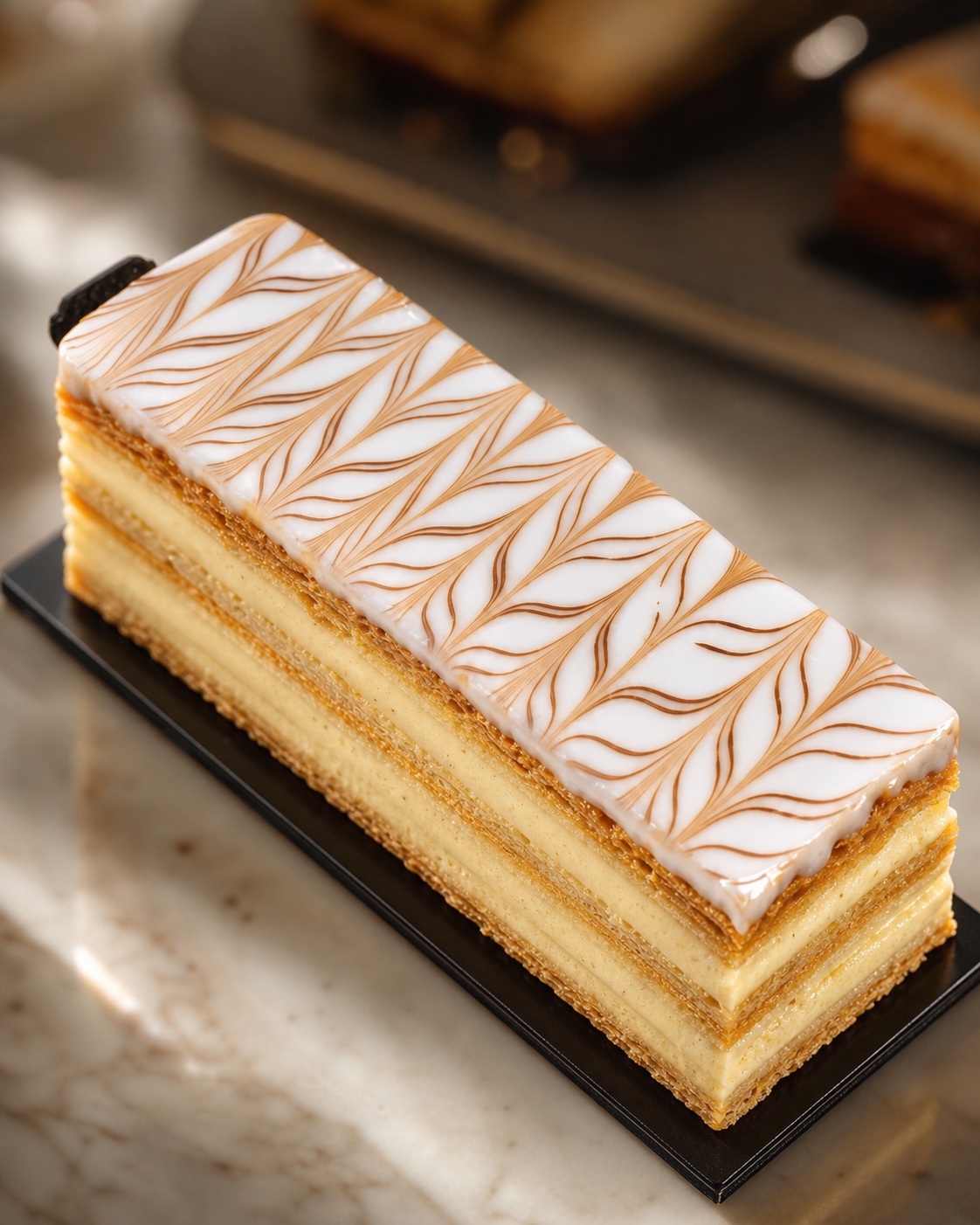 Hand-finished Millefeuille — the signature